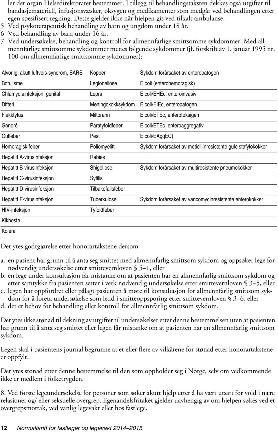 Dette gjelder ikke når hjelpen gis ved tilkalt ambulanse. 5 Ved psykoterapeutisk behandling av barn og ungdom under 18 år. 6 Ved behandling av barn under 16 år.