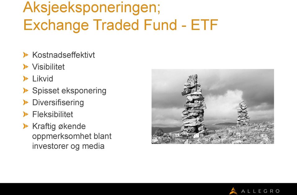 eksponering Diversifisering Fleksibilitet