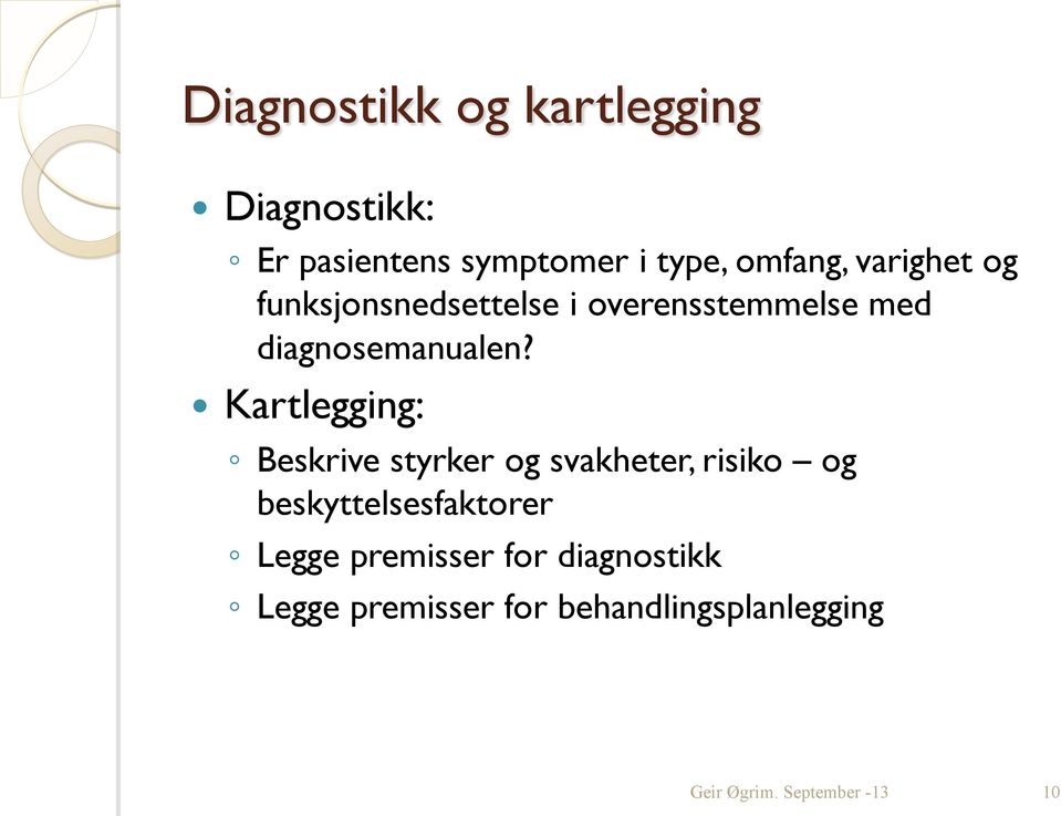 diagnosemanualen?