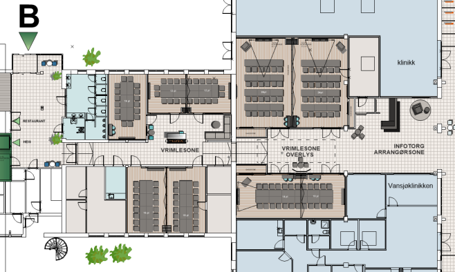 Prosjektmedarbeider Forprosjekt Bergen Tinghus 4B arkitekter Bistand ved registering av eksisterende løst og fast inventar, 2011 restaurering/rehabilitering av interiør.