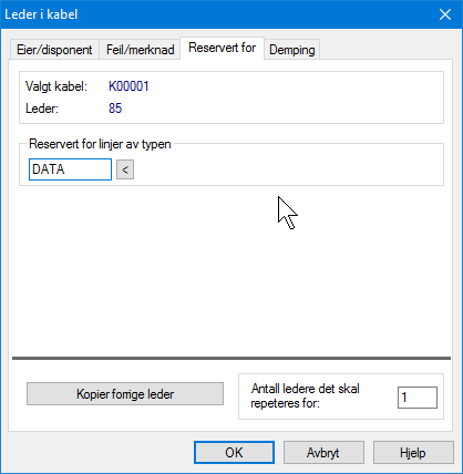 5. I feltet Eier/disponent fyller du inn eierkoden. Hvis du ikke har definert denne koden i Eier, trykker du på knappen bak feltet og definerer opp en ny eier. Se mer under Eier på side 252. 6.