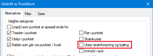 Eksempel på strømforsyningssystem Figuren over viser en UPS som mater 4 utstyr med strøm. Alt står i samme punkt (rom).