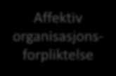 - Affektiv organisasjonsforpliktelse Fravær av ledelse + Transaksjonell relasjon til lederen - Arbeidsinnsats - Ekstrarolleatferd Buch, R., Martinsen, Ø. L., & Kuvaas, B.