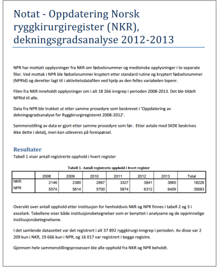 «Standardpakken» for utlevering kan begrenses til et overordnet