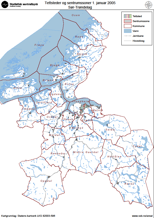 Sør-Trøndelag Nr Kommune Folketall 1.