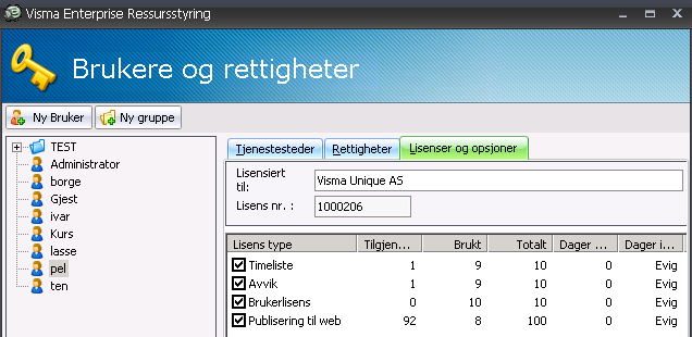 2. Windows Rettigheter og lisenser