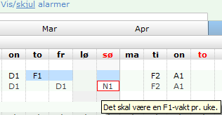 3. Web Når du legger inn endringer, har du live og full kontroll på timer til gode, overførte timer og om du må arbeide flere timer for å oppnå stillingsstørrelsen.