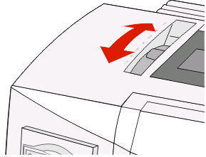 12 Lukk frontdekselet. 13 Trykk på Start/Stop (Start/stopp) for å legge i papir til Top-Of-Form (Øverste linje på arket), slik at skriveren kobles til.