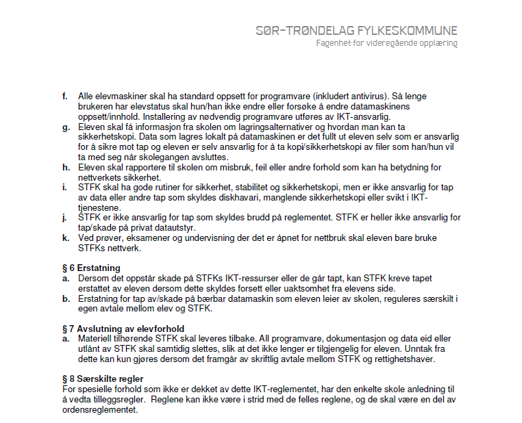 ----------------------------------------------------------------------------- Jeg har mottatt, lest