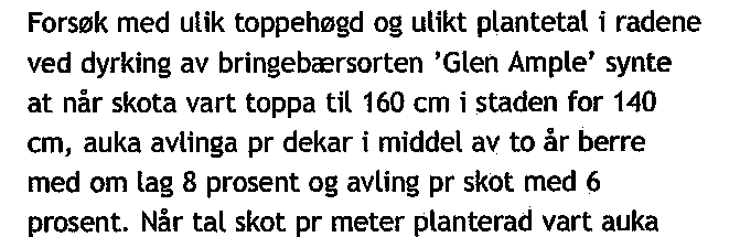 Jørgensen, Bioforsk Særheim Toppe-høgde