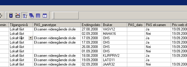 Oppmelding til PAS Oppmelding av elever og privatister til alle fag skjer i SATS. Det er viktig at alle fagkoder er kontrollert slik at elever får eksamen i rett fag.