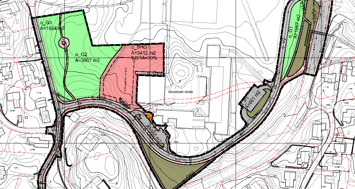 Grense for friområde Figur 2: grensesnitt mot friområde.