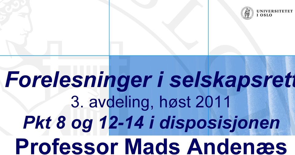 avdeling, høst 2011 Pkt 8