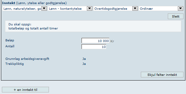 Trekkfri kilometergodtgjørelse vanlig bil: - Brukes når arbeidsgiver utbetaler godtgjørelse til den ansatte utgiftsgodtgjørelse. 9.7.