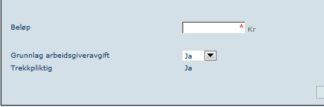 Den forrige ytelsen "komprimeres" og nye felter for utfylling åpnes. Hvis du ønsker å se den tidligere utfyllingen, klikk på knappen "Endre".