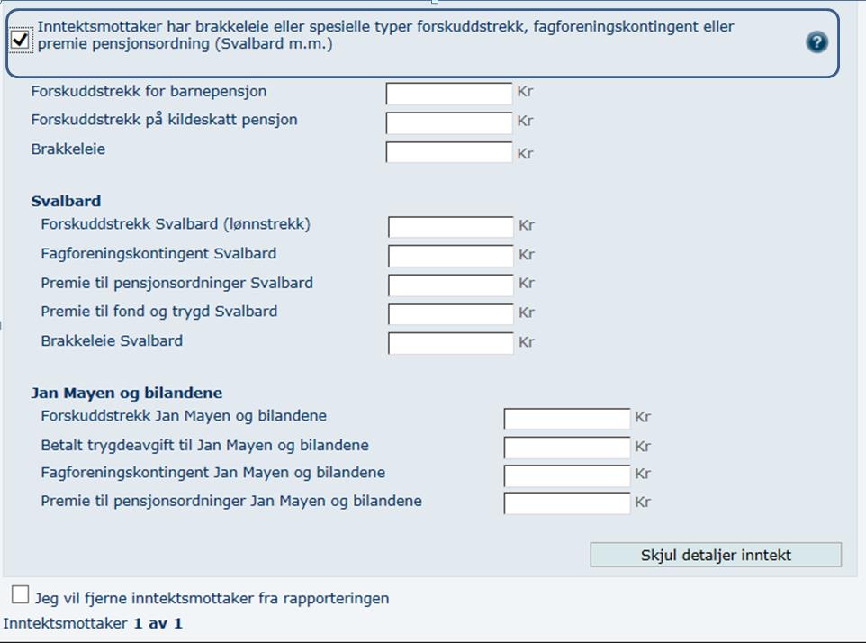 9.8 Registrere forskuddstrekk og fradrag I a-meldingen skal også