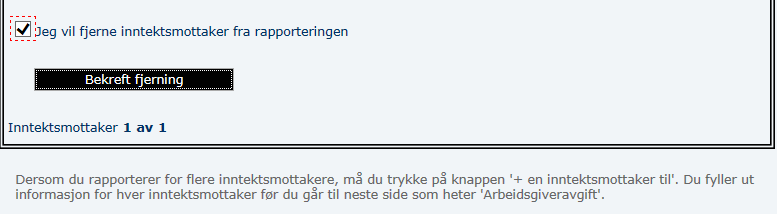 17 Kun rapportere arbeidsgiveravgift i a-meldingen Dersom du kun skal rapportere inn arbeidsgiveravgift, og ikke arbeidsforhold og inntekter, kan du gjøre dette på følgende måte: Du starter med et