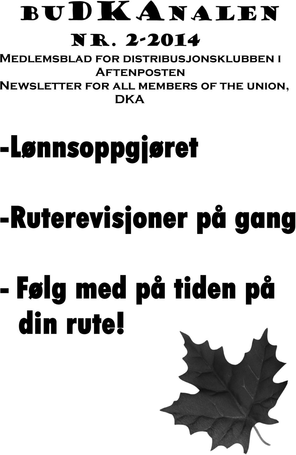 Aftenposten Newsletter for all members of the