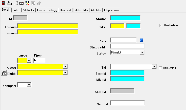 Bruk av etiming under løp i AAOK karusellen Her er en oppskrift på hvordan du vanligvis bruker etiming under et løp i AAOK-karusellen.