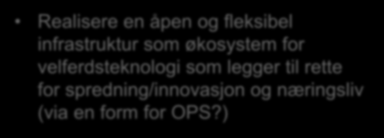 Nå drøfter vi strategisk innretning for innovasjon, spredning og innføring de neste årene Hypoteser: Hvordan kan vi utvide grunnlaget for nasjonale anbefalinger?