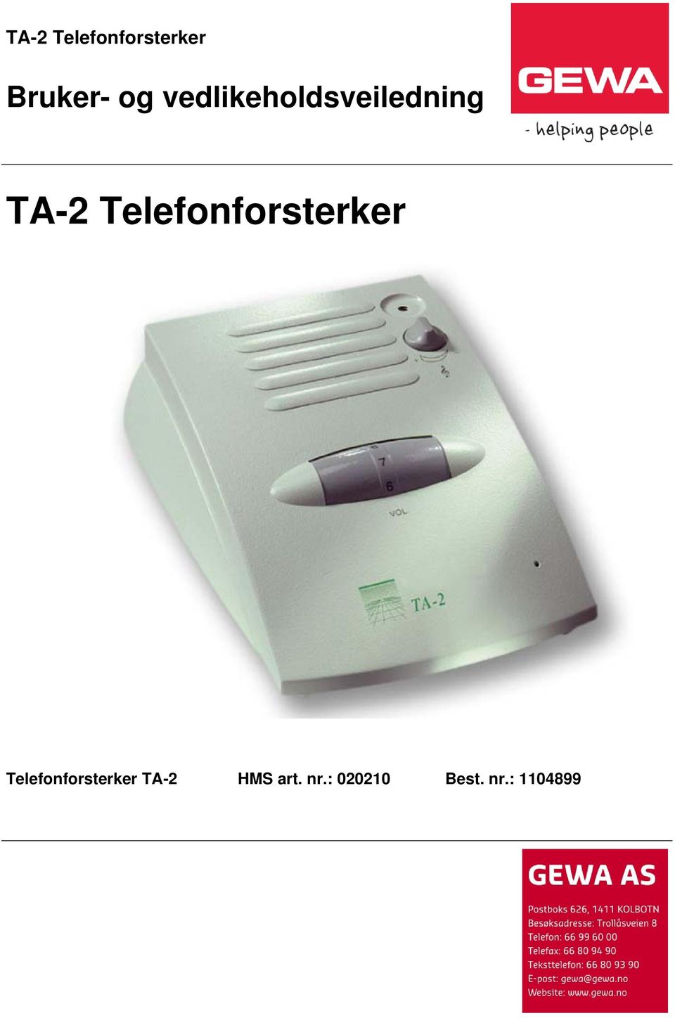 Telefonforsterker Telefonforsterker