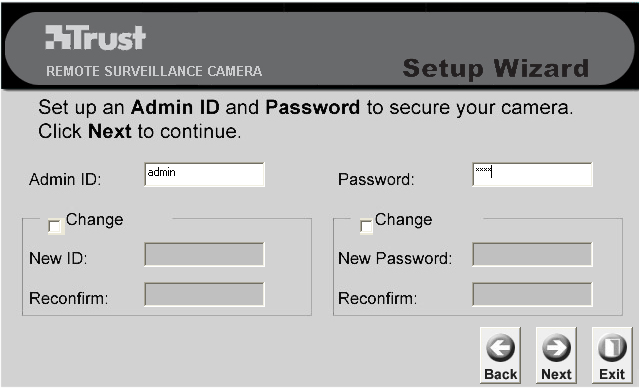 . Oppgi IP-adressen (f.eks. 9.68..).. Oppgi delnettmaske (f.eks. 55.55.55.0).. Oppgi gateway (f.eks. 9.68..).. Klikk på OK. 6 IP-adressen må være i området til lokalnettet.