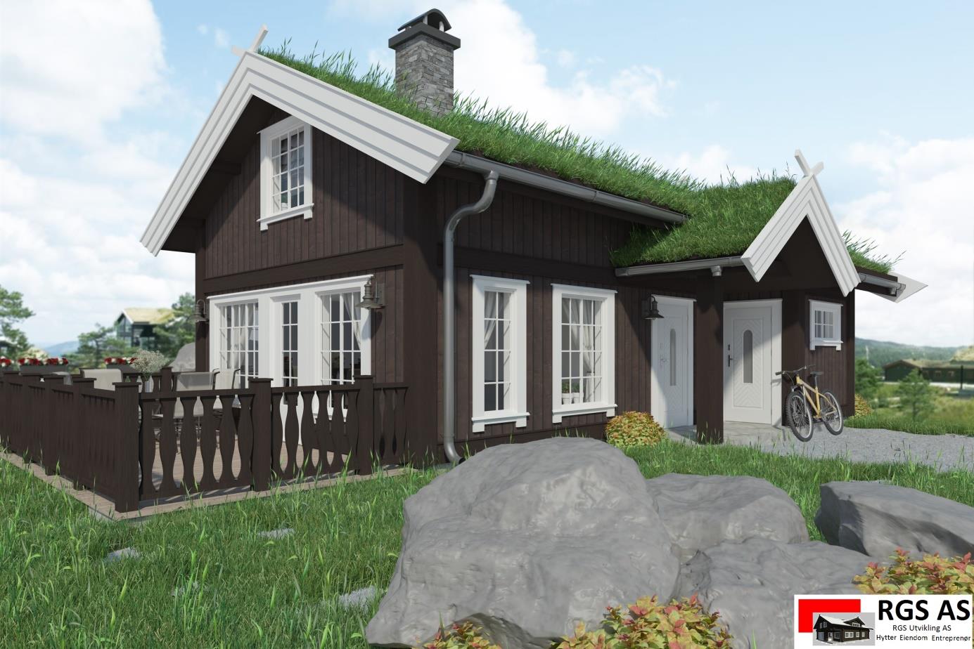 Prospekt Møsvatn Møsvatn er en høykvalitets hytte på 93,7m2 i gulvflate. Dette er en innholdsrik hytte med fire soverom og loftstue.
