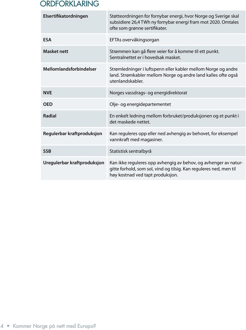 Sentralnettet er i hovedsak masket. Strømledninger i luftspenn eller kabler mellom Norge og andre land. Strømkabler mellom Norge og andre land kalles ofte også utenlandskabler.