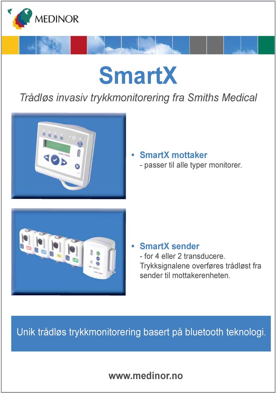 SmartX sender - for 4 eller 2 transducere.