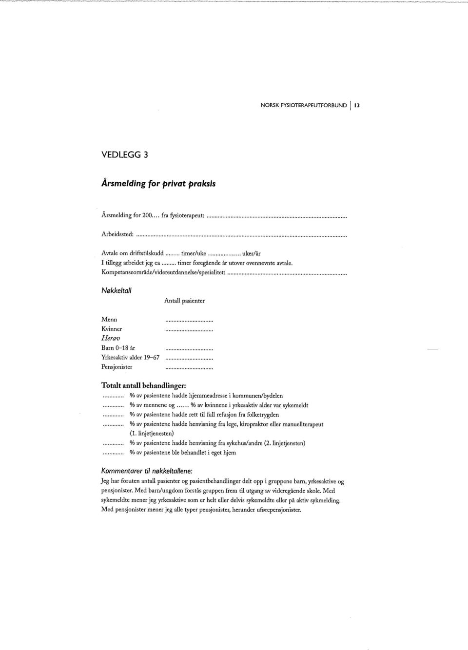 .. Nøkke/tall An tall pasienter Menn Kvinner Herav Barn 0-18 år Yrkesaktiv alder 19-67 Pensjonister Totalt antall behandlinger: % av pasientene hadde hjemmeadresse i kommunen/bydelen % av mennene og.