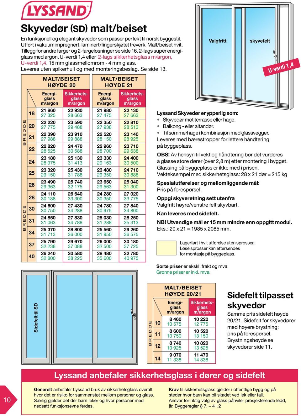 Bredde Bredde 18 20 21 22 24 25 26 28 30 31 34 37 40 MALT/BEISET Høyde 20 Energiglass Sikkerhetsglass MALT/BEISET Høyde 21 Energiglass Sikkerhetsglass 21 860 22 30 21 80 22 130 27 325 28 663 27 475