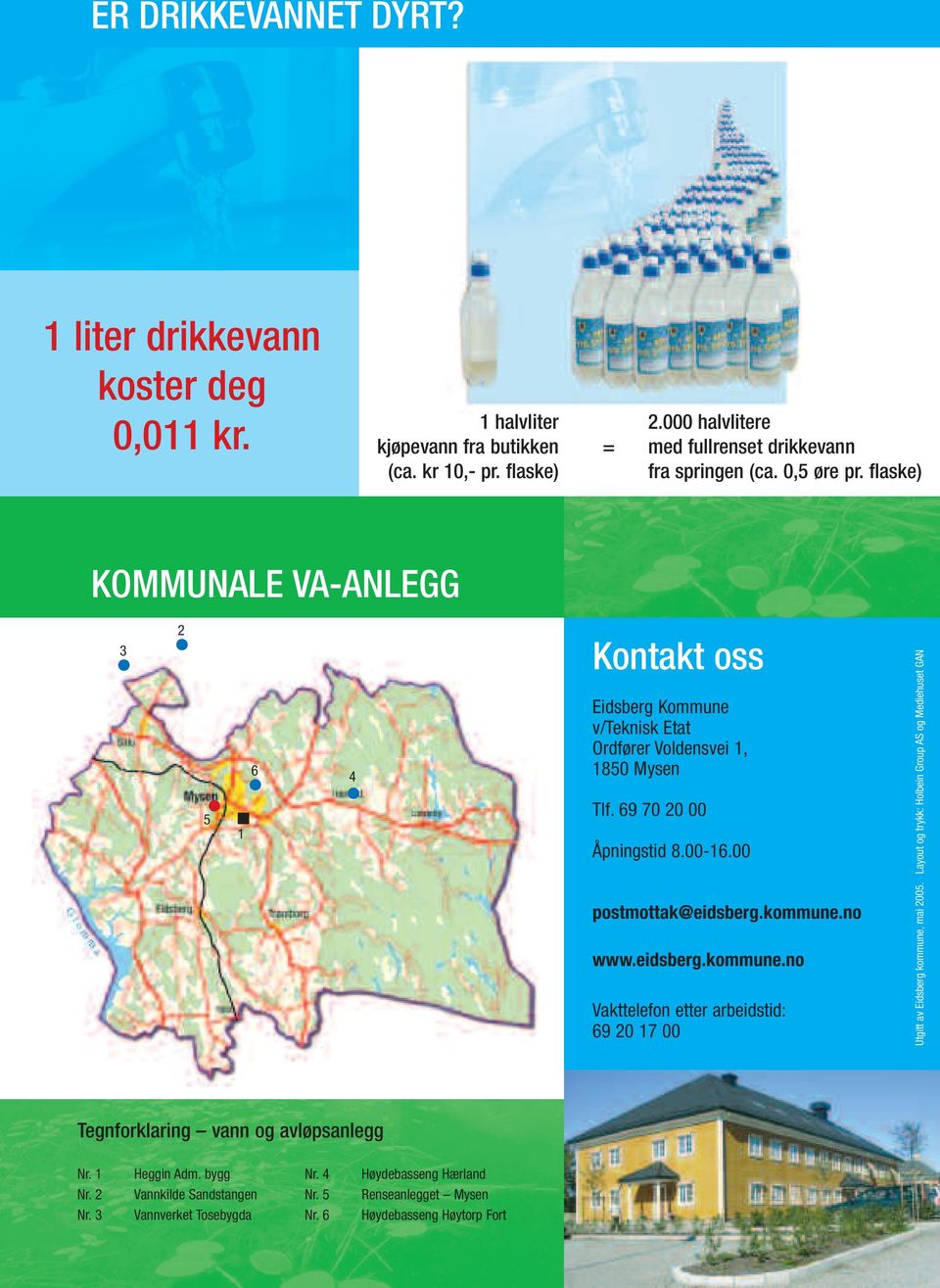 00 postmottak@eidsberg.kommune.no www.eidsberg.kommune.no Vakttelefon etter arbeidstid: 69 20 17 00 Utgitt av Eidsberg kommune, mai 2005.