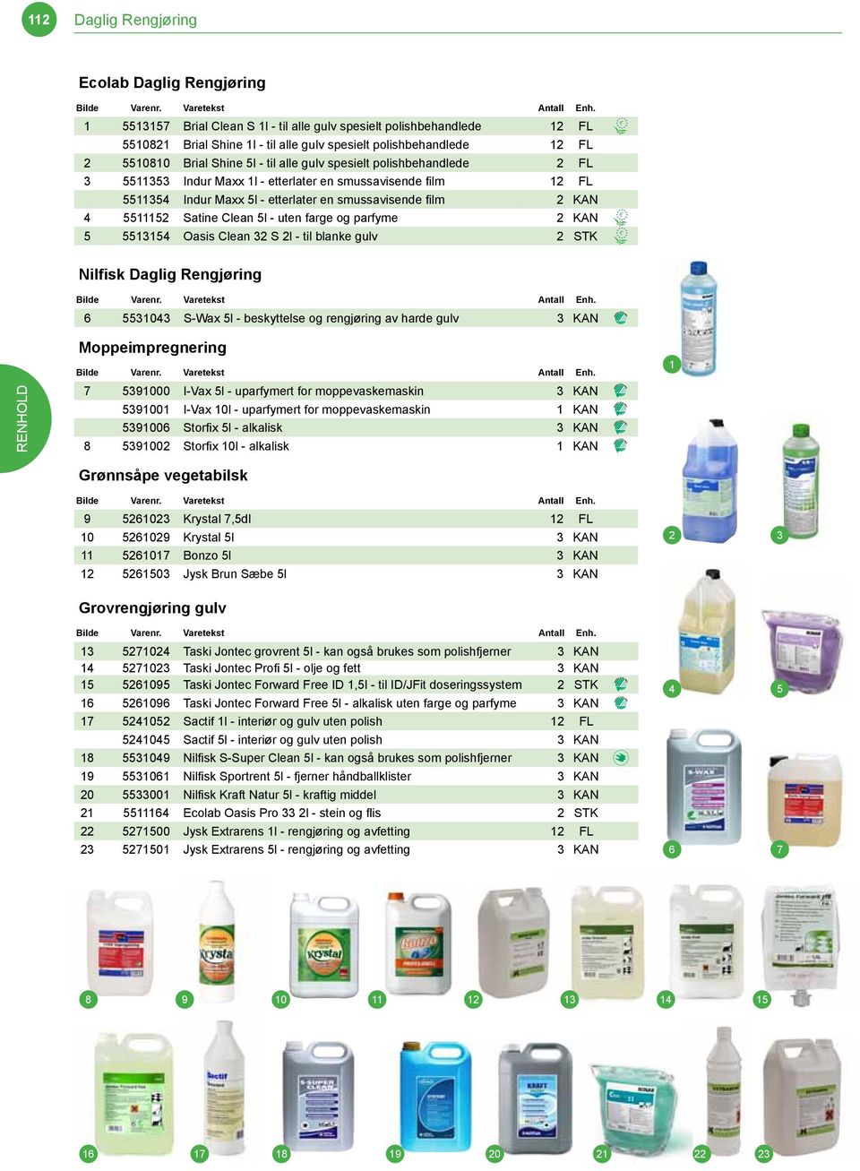 blanke gulv STK Nilfisk Daglig Rengjøring 0 S-Wax l - beskyttelse og rengjøring av harde gulv KAN Moppeimpregnering 000 I-Vax l - uparfymert for moppevaskemaskin KAN 00 I-Vax 0l - uparfymert for