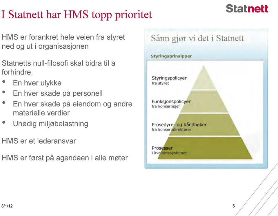 hver skade på personell En hver skade på eiendom og andre materielle verdier Unødig