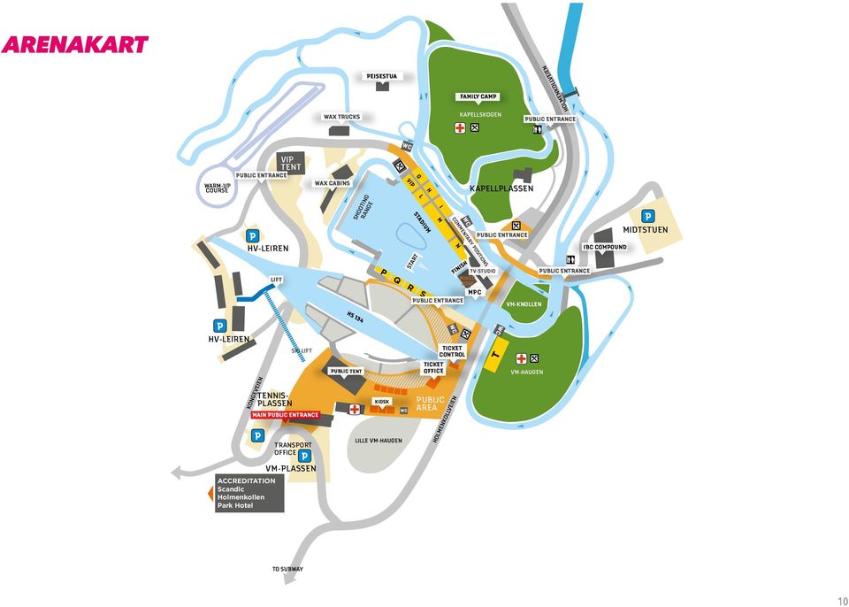 PLASSEN KIOSK PUBLIC AREA ACCREDITATION Scandic Holmenkollen Park Hotel TRANSPORT OFFICE VM-PLASSEN 1 2 3 FIRST AID