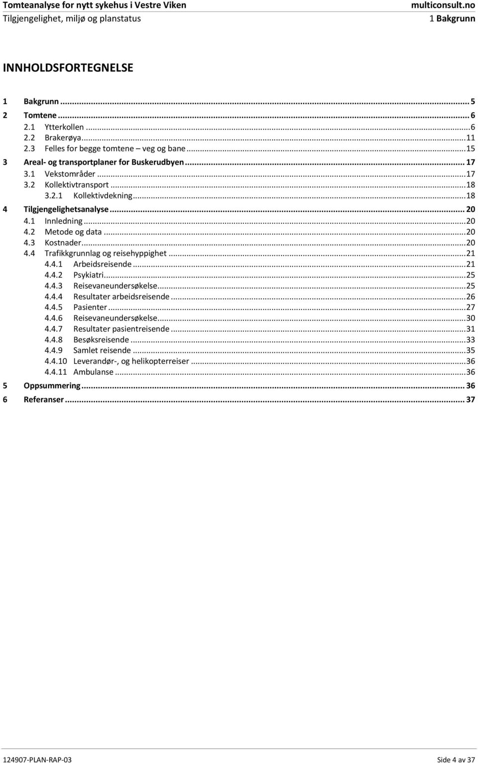 .. 21 4.4.1 Arbeidsreisende... 21 4.4.2 Psykiatri... 25 4.4.3 Reisevaneundersøkelse... 25 4.4.4 Resultater arbeidsreisende... 26 4.4.5 Pasienter... 27 4.4.6 Reisevaneundersøkelse... 30 4.4.7 Resultater pasientreisende.