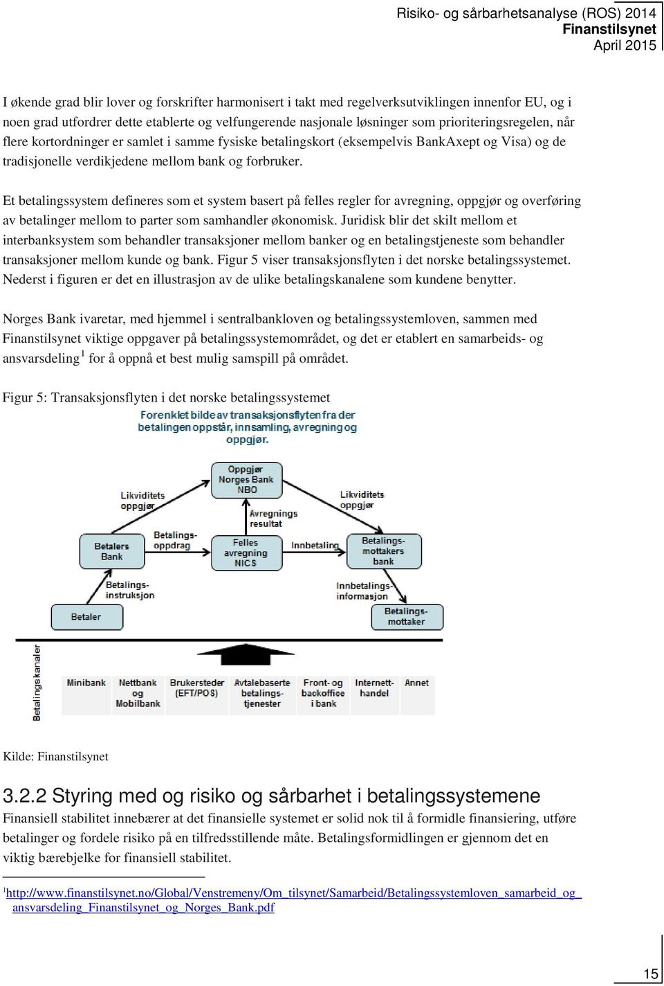 Et betalingssystem defineres som et system basert på felles regler for avregning, oppgjør og overføring av betalinger mellom to parter som samhandler økonomisk.