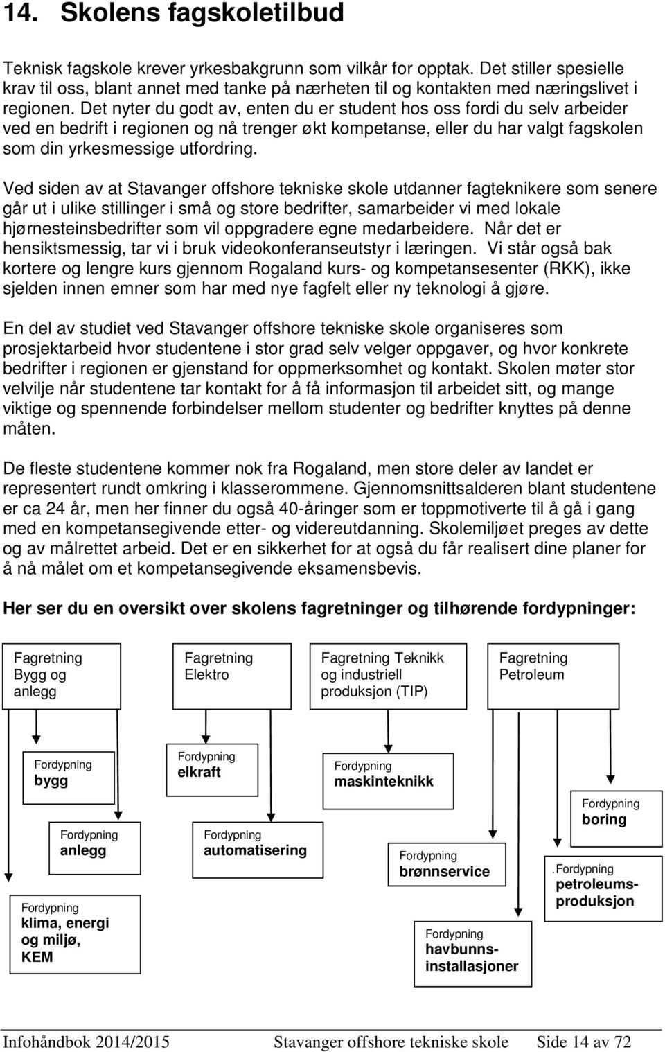 Det nyter du godt av, enten du er student hos oss fordi du selv arbeider ved en bedrift i regionen og nå trenger økt kompetanse, eller du har valgt fagskolen som din yrkesmessige utfordring.