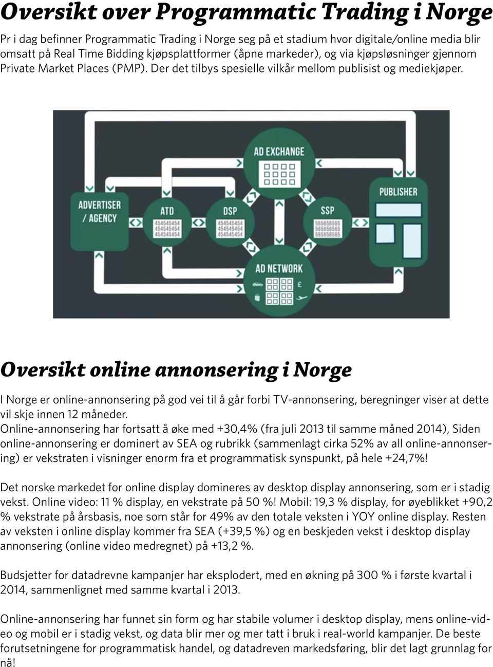 Oversikt online annonsering i Norge I Norge er online-annonsering på god vei til å går forbi TV-annonsering, beregninger viser at dette vil skje innen 12 måneder.