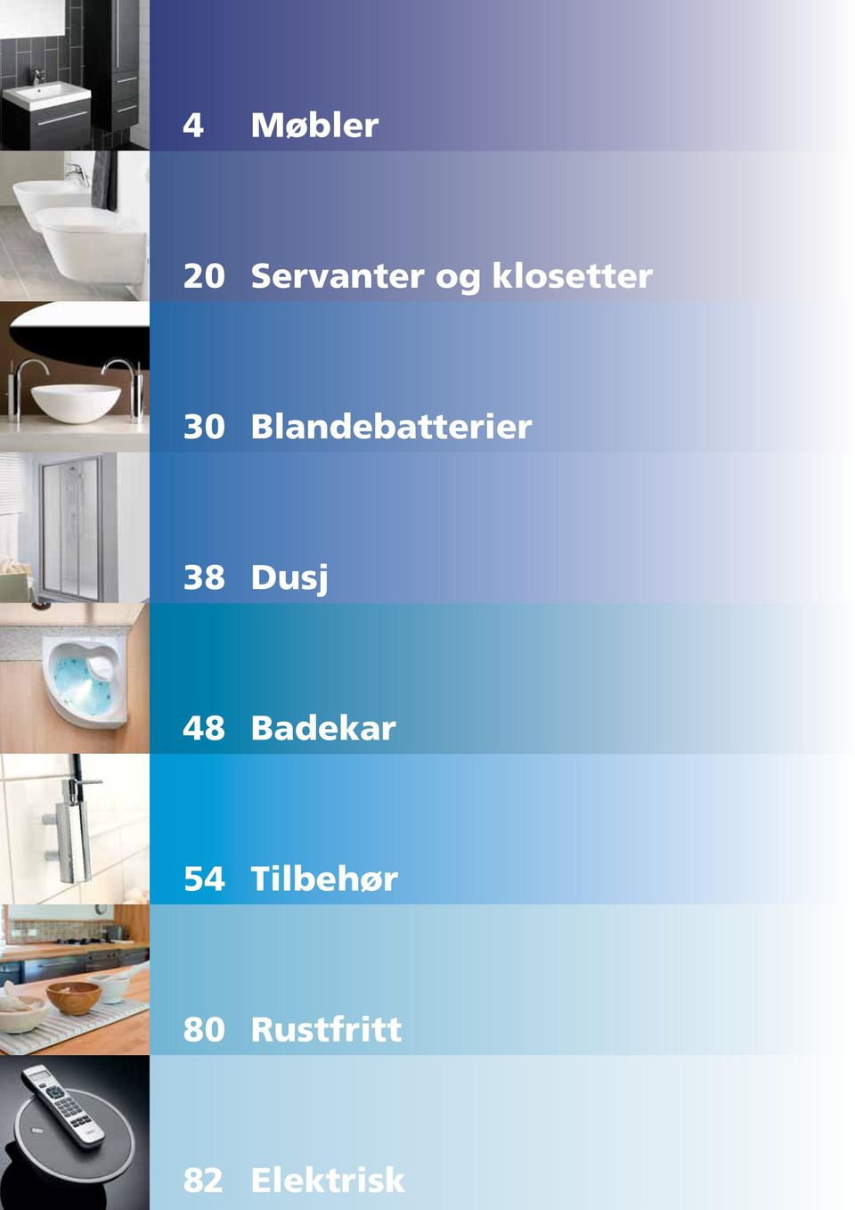 Blandebatterier 38 Dusj 48