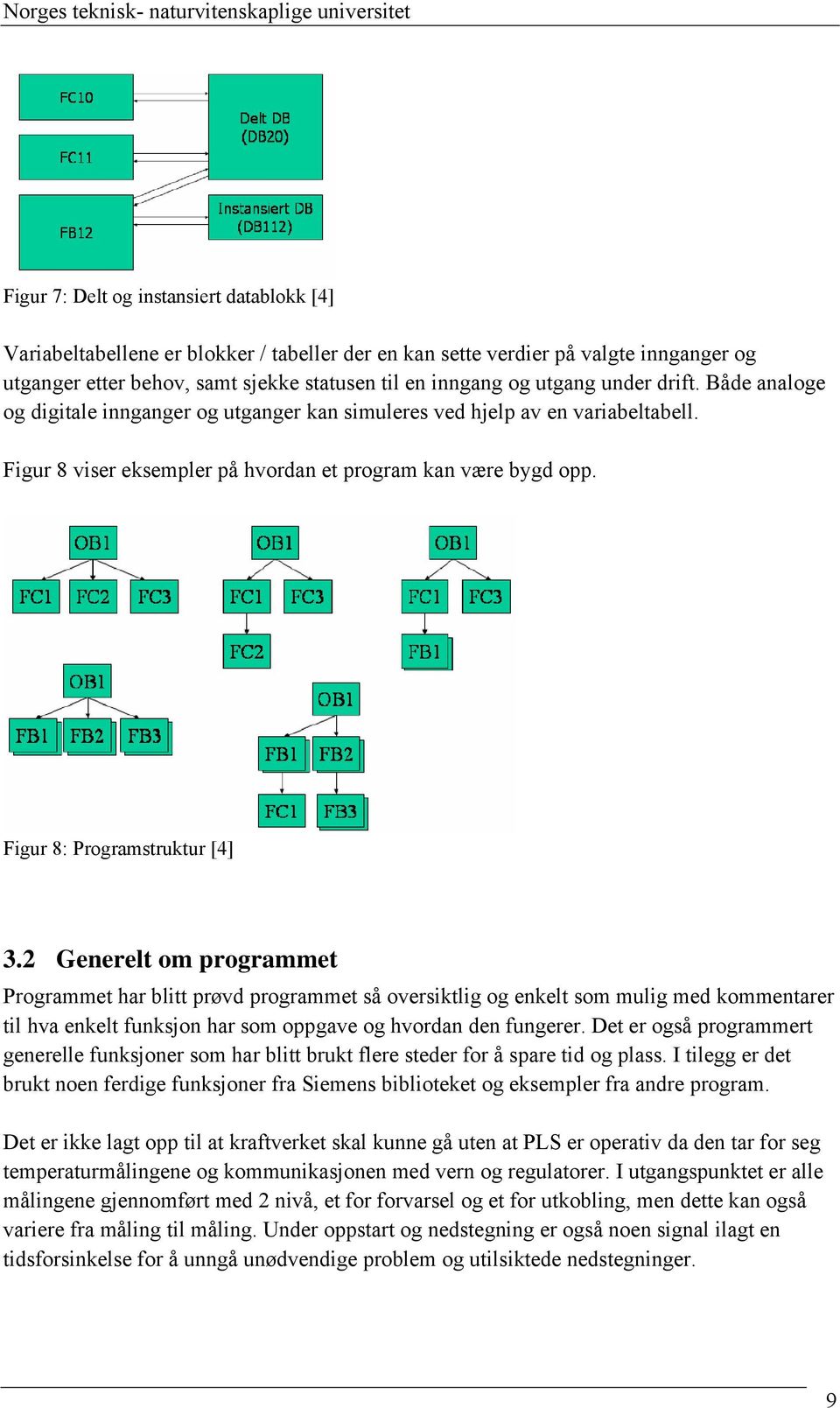 Figur 8 viser eksempler på hvordan et program kan være bygd opp. Figur 8: Programstruktur [4] 3.