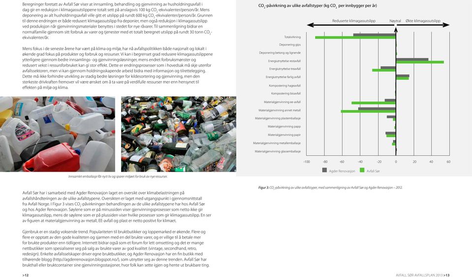 Grunnen til denne endringen er både redusert klimagassutslipp fra deponier, men også reduksjon i klimagassutslipp ved produksjon når gjenvinningsmaterialer benyttes i stedet for nye råvarer.