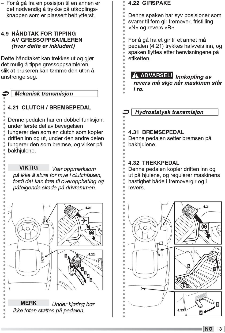 Mekanisk transmisjon 4.