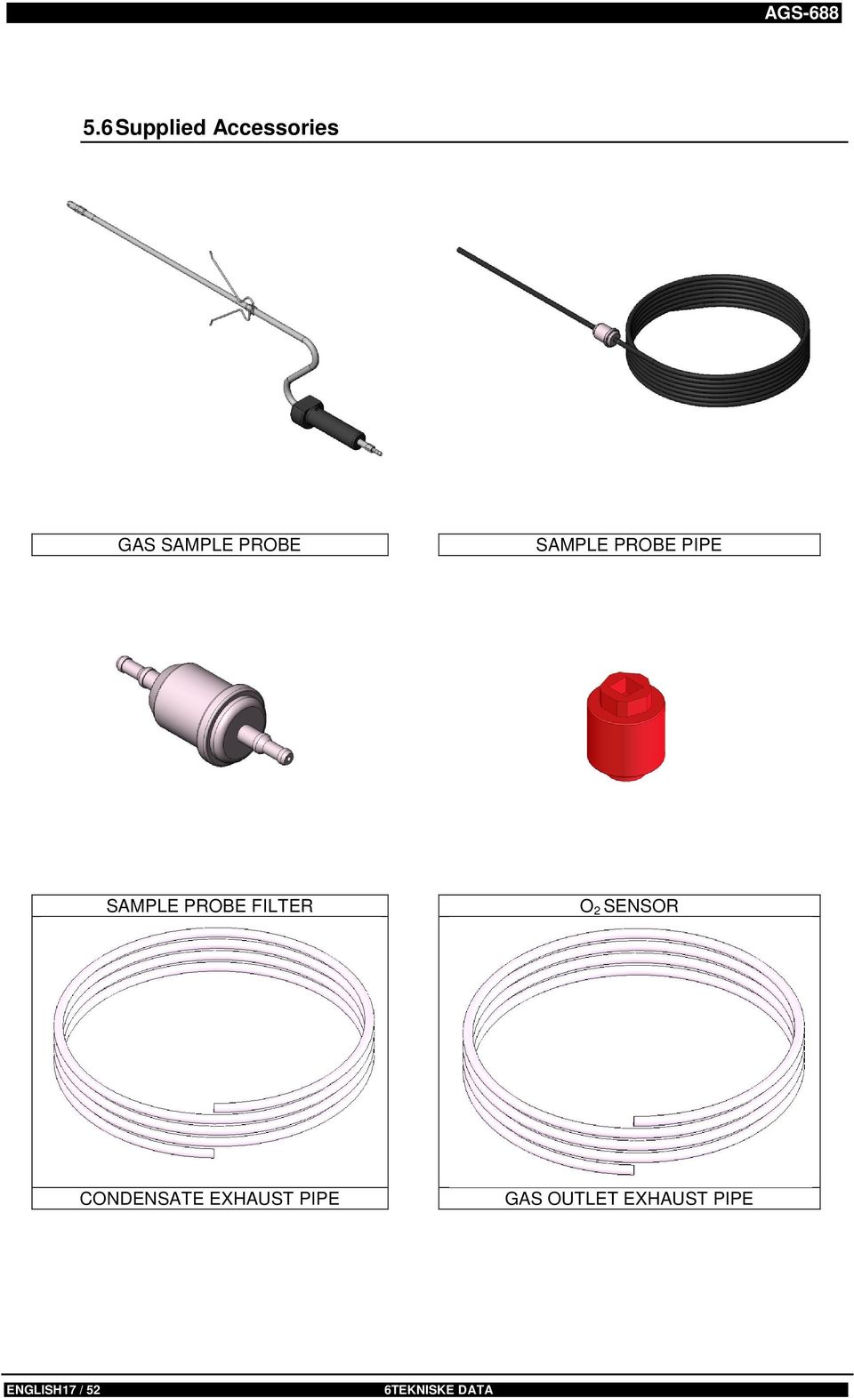 SENSOR CONDENSATE EXHAUST PIPE GAS OUTLET