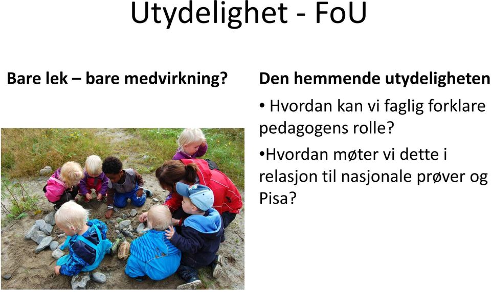 faglig forklare pedagogens rolle?