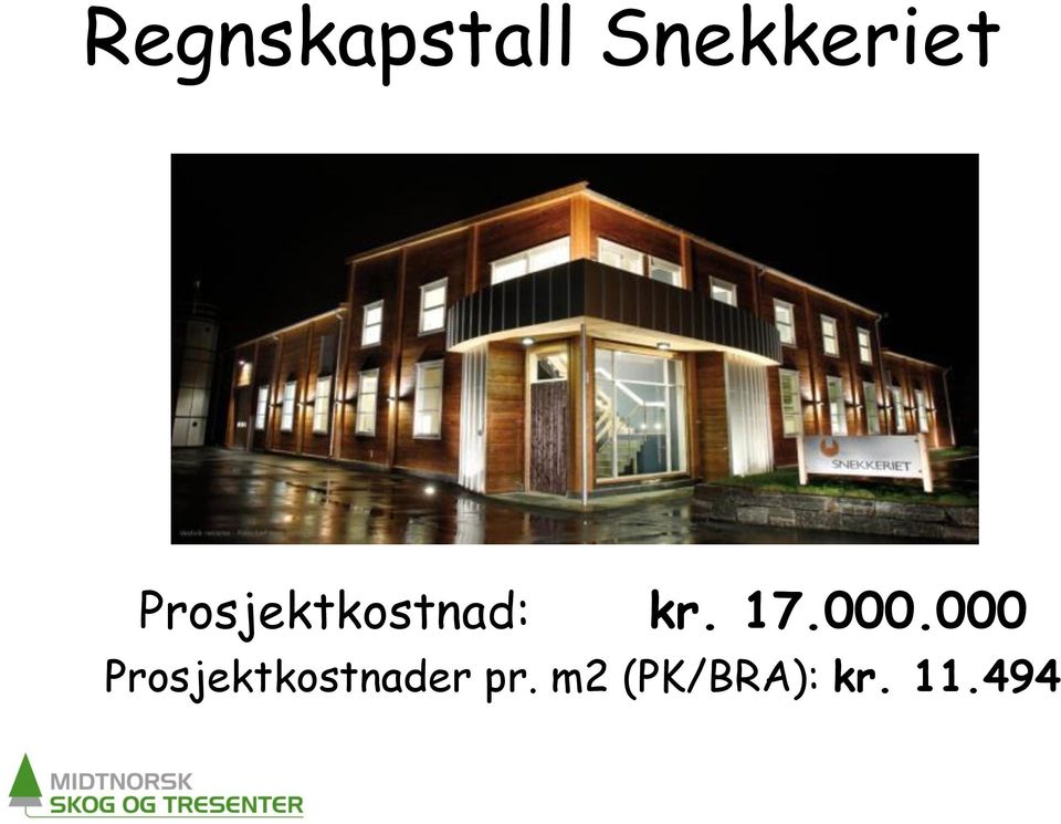 000.000 Prosjektkostnader