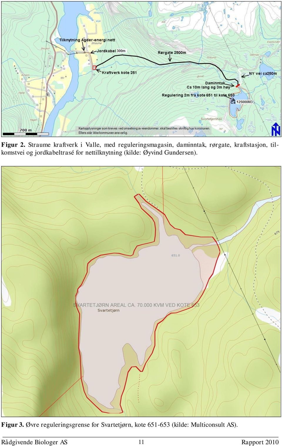 kraftstasjon, tilkomstvei og jordkabeltrasé for nettilknytning (kilde: