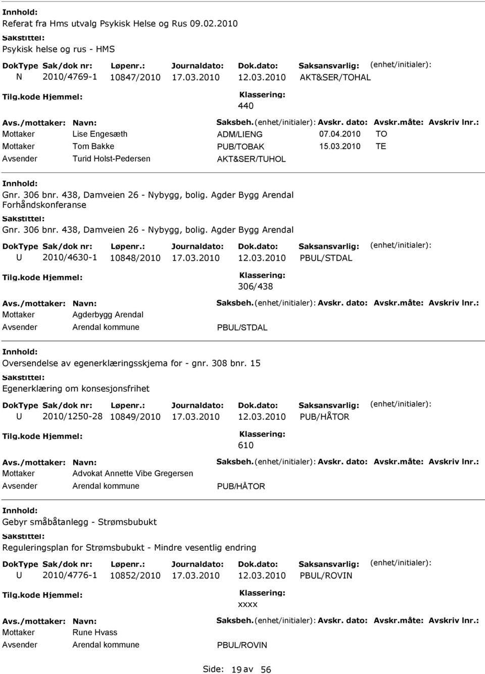 Agder Bygg Arendal Forhåndskonferanse Gnr. 306 bnr. 438, Damveien 26 - Nybygg, bolig.