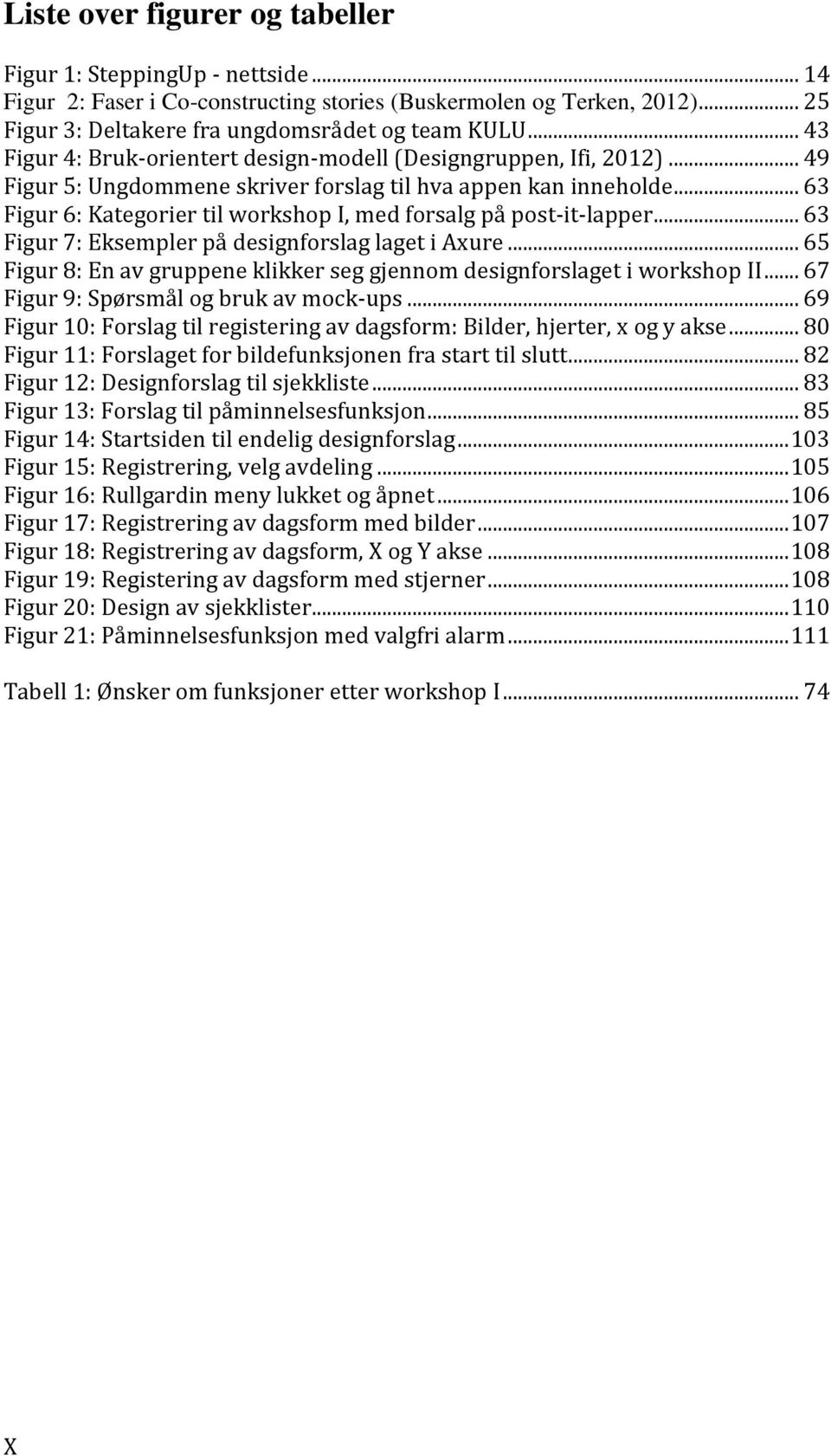 .. 63 Figur 6: Kategorier til workshop I, med forsalg på post-it-lapper... 63 Figur 7: Eksempler på designforslag laget i Axure.