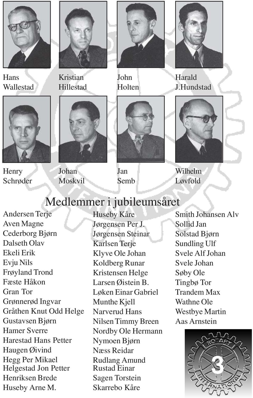 Knut Odd Helge Gustavsen Bjørn Hamer Sverre Harestad Hans Petter Haugen Øivind Hegg Per Mikael Helgestad Jon Petter Henriksen Brede Huseby Arne M.